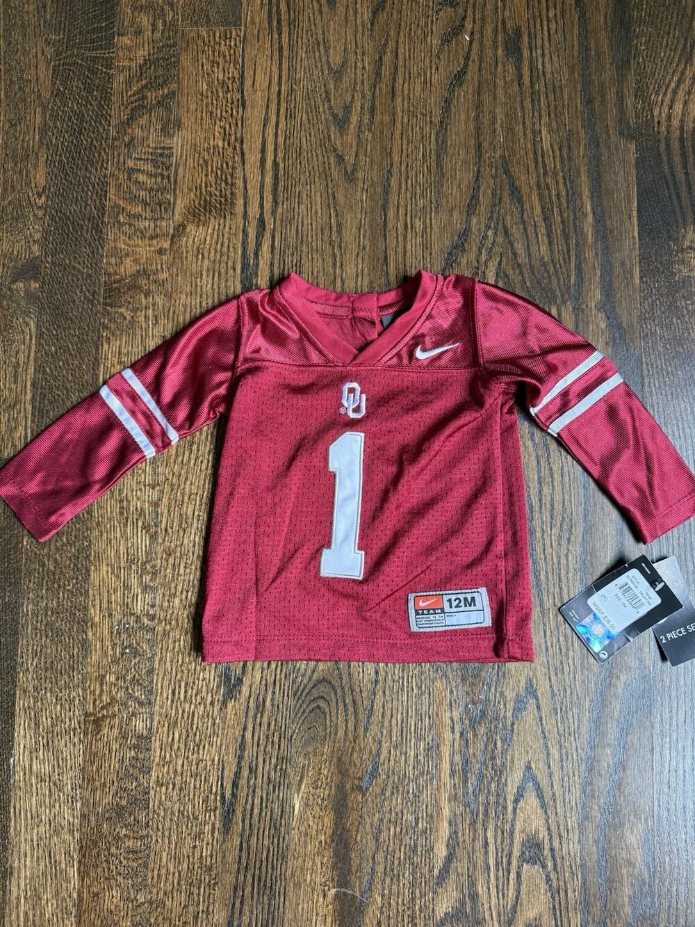 Oklahoma Sooners Nike Baby Football Jersey 12 Month New With Tags